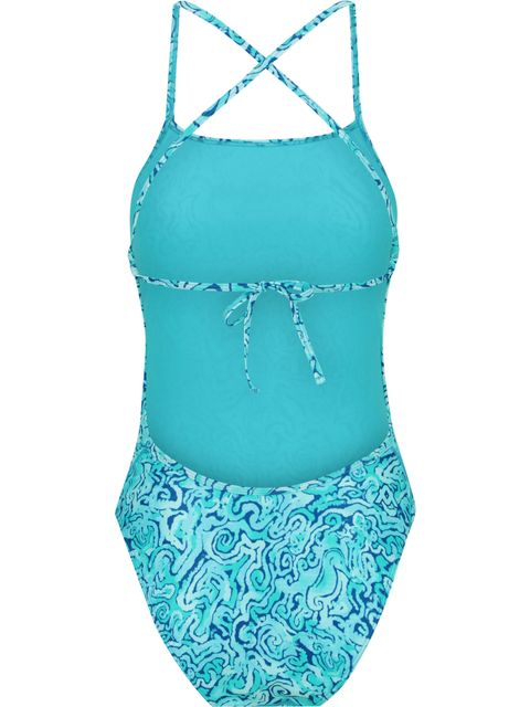 AMANZI Tie Back One Piece - Tidal