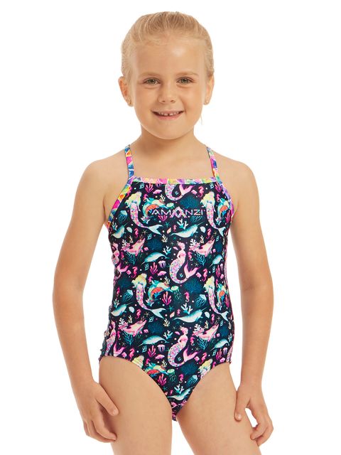 AMANZI Toddler Girls Mermaids Tale One Piece