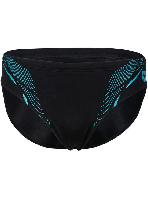 Arena Briefs - Graphic Black/Aqua