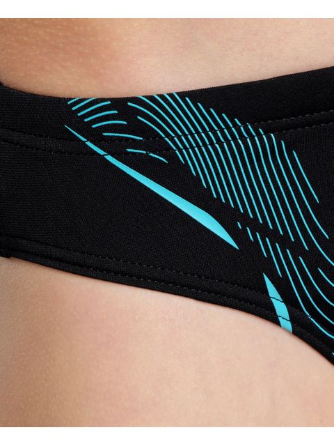 Arena Briefs - Graphic Black/Aqua