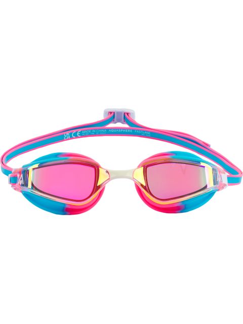 Aqua Sphere Fastlane Goggles - Pink Titanium Mirror/Pink/Aqua