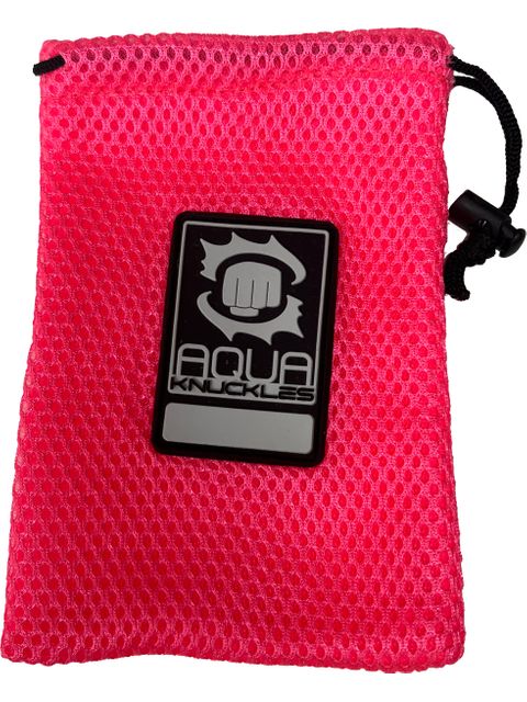 Aqua Knuckles Mini Mesh Bag - Pink