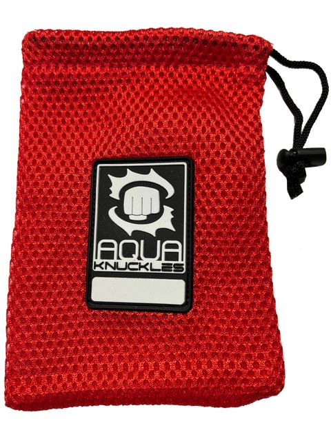 Aqua Knuckles Mini Mesh Bag - Red