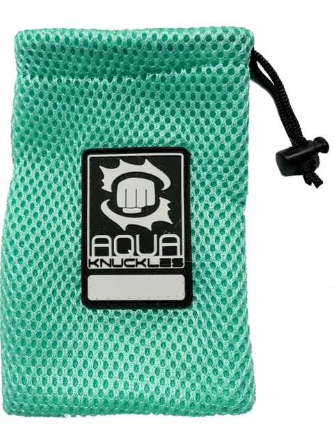 Aqua Knuckles Mini Mesh Bag - Turquoise