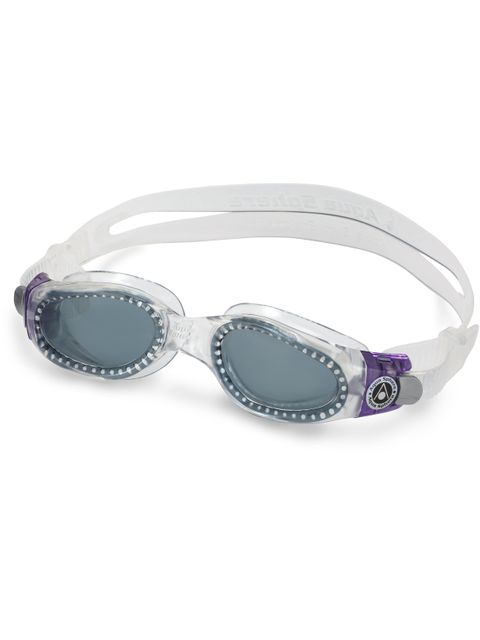 Aqua Sphere Kaiman Ladies Smoke Goggles - Clear & Purple