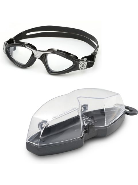 Aqua Sphere Kayenne Clear Goggles - Black/Silver