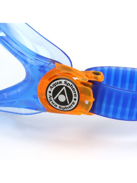 Aqua Sphere Kayenne Junior Clear Goggles - Blue & Orange