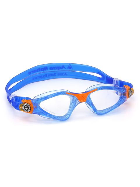 Aqua Sphere Kayenne Junior Clear Goggles - Blue & Orange