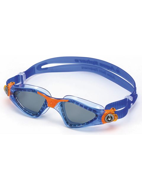 Aqua Sphere Kayenne Junior Smoke Goggles - Blue & Orange