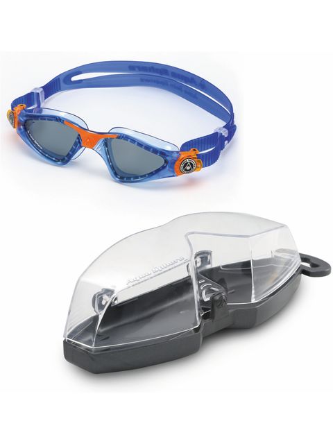 Aqua Sphere Kayenne Junior Smoke Goggles - Blue & Orange
