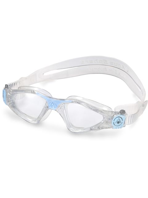 Aqua Sphere Kayenne Compact Clear Goggles - Glitter & Powder Blue