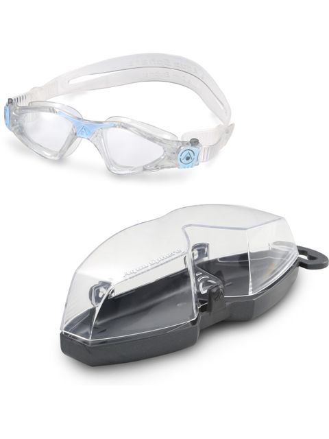 Aqua Sphere Kayenne Compact Clear Goggles - Glitter & Powder Blue