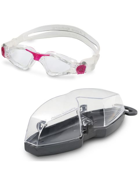 Aqua Sphere Kayenne Compact Clear Goggles - Clear & Fushia