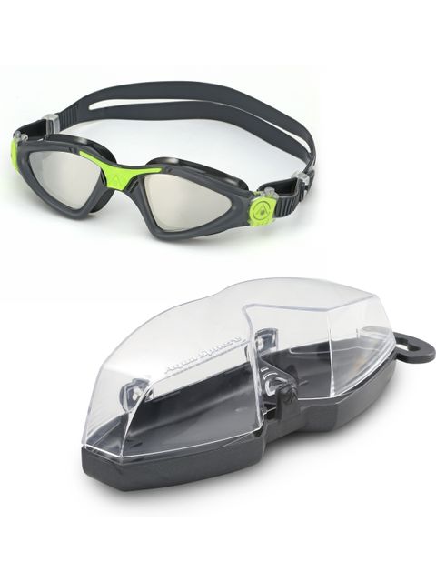 Aqua Sphere Kayenne Mirror Goggles - Grey & Lime