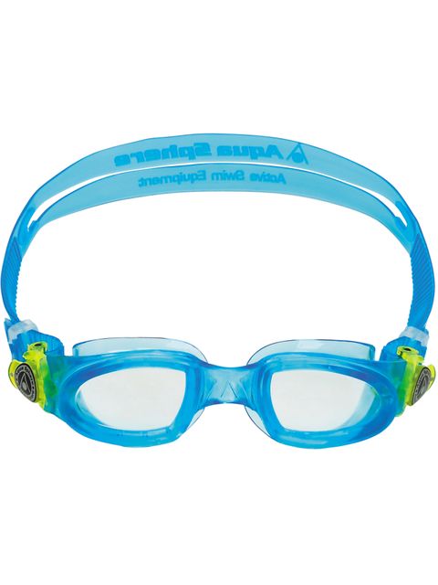 Aqua Sphere Moby Kid Clear Goggles - Aqua & Lime