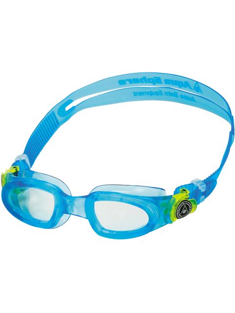 Aqua Sphere Moby Kid Clear Goggles - Aqua & Lime