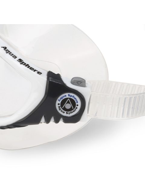 Aqua Sphere Vista Clear Swim Mask - White, Red & Grey