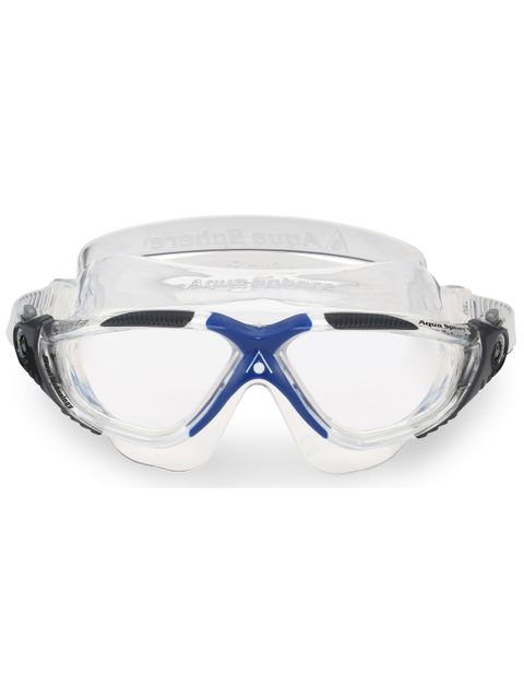 Aqua Sphere Vista Swim Mask - Clear/Blue/Grey