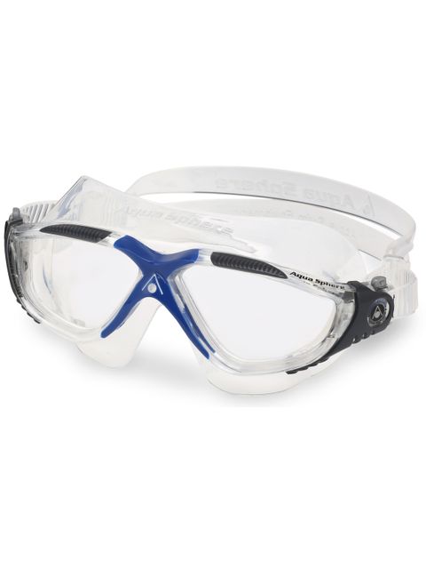 Aqua Sphere Vista Swim Mask - Clear/Blue/Grey