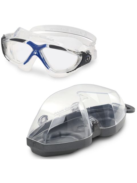 Aqua Sphere Vista Swim Mask - Clear/Blue/Grey
