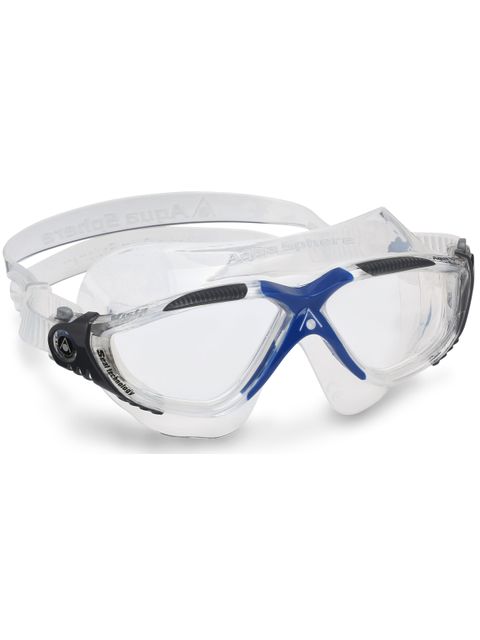 Aqua Sphere Vista Swim Mask - Clear/Blue/Grey