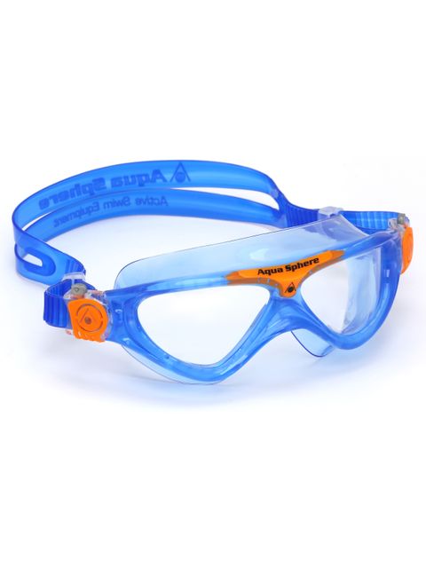Aqua Sphere Vista Junior Goggles - Clear/Blue/Orange