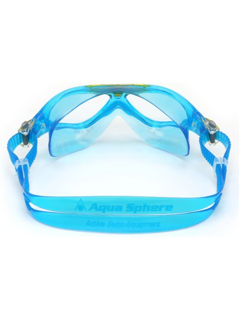 Aqua Sphere Vista Junior Clear Swim Mask - Aqua & Yellow