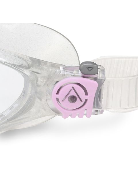 Aqua Sphere Vista Junior Clear Swim Mask - Clear & Glitter Pink