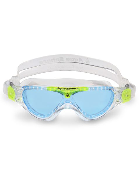 Aqua Sphere Vista Junior Swim Mask - Blue Tint/Clear/Lime