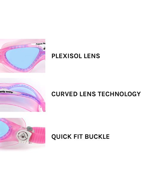 Aqua Sphere Vista Junior Swim Mask - Blue Tint/Clear/Lime