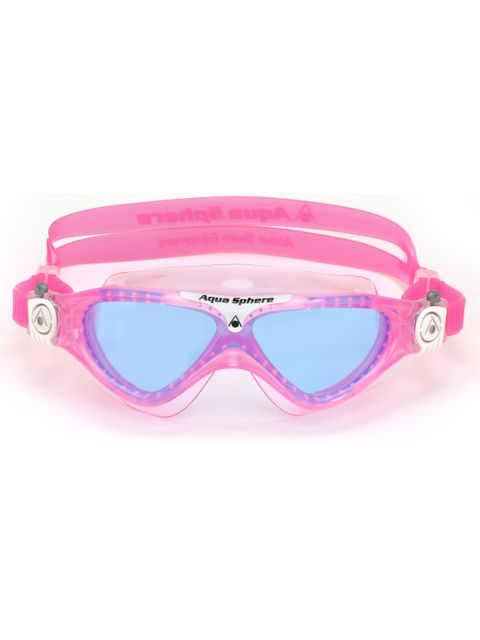 Aqua Sphere Vista Junior Swim Mask - Blue Tint/Pink/White
