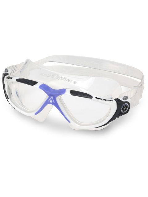 Aqua Sphere Vista Clear Swim Mask - White & Lavender