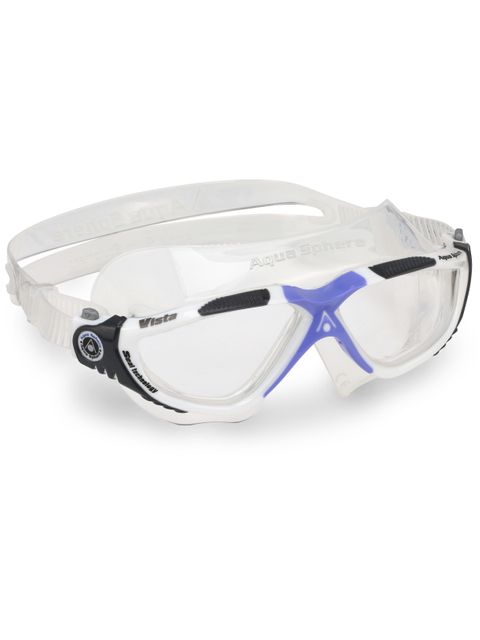 Aqua Sphere Vista Clear Swim Mask - White & Lavender