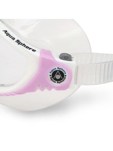 Aqua Sphere Vista Ladies Clear Swim Mask - White & Pink