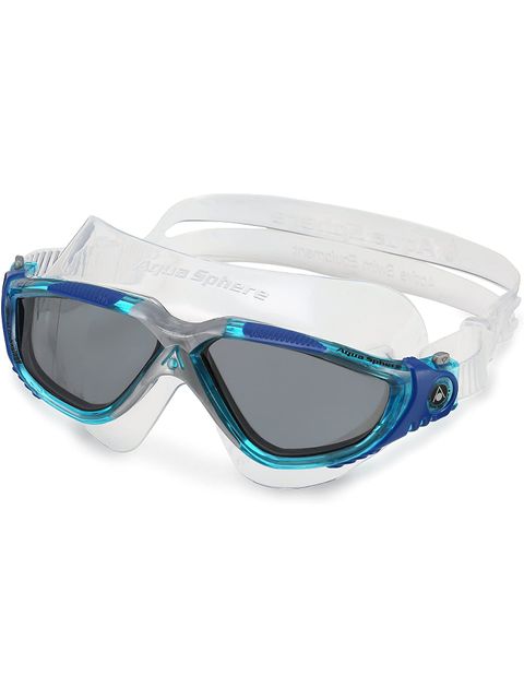 Aqua Sphere Vista Smoke Swim Mask - Aqua & Blue