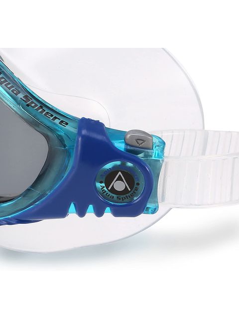 Aqua Sphere Vista Smoke Swim Mask - Aqua & Blue