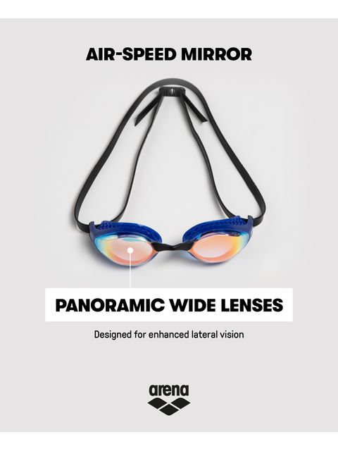 Arena Airspeed Goggles - Yellow Copper Mirror/Black