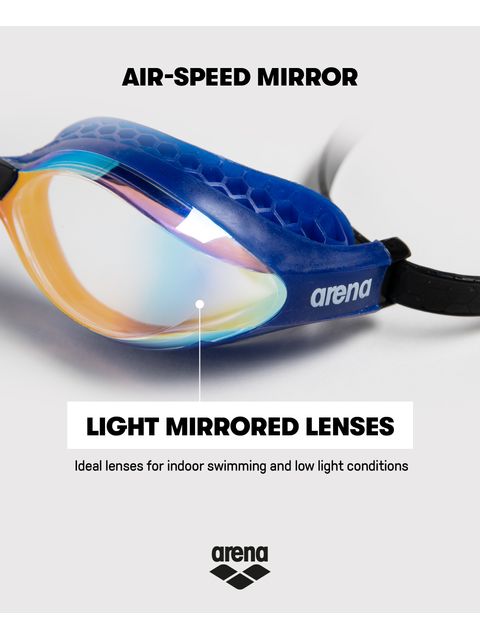 Arena Airspeed Goggles - Yellow Copper Mirror/Black