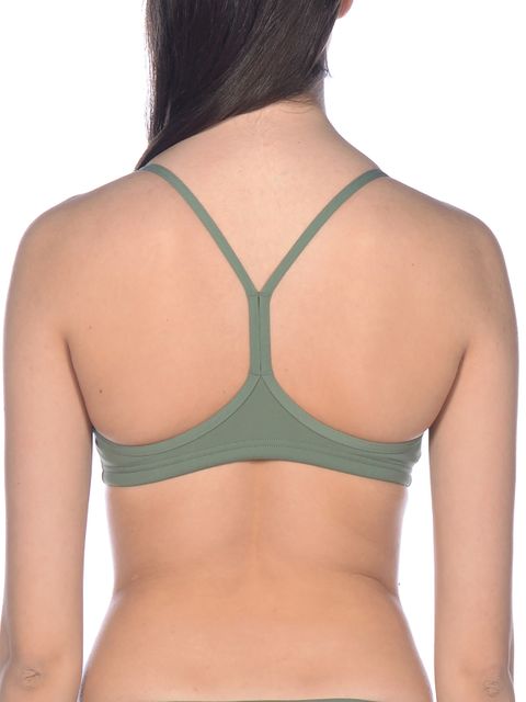 Arena Bandeau Be Army Green Bikini Top