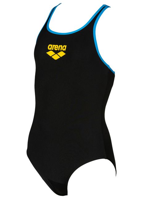 Arena Biglogo Junior Black & Blue Girls One Piece