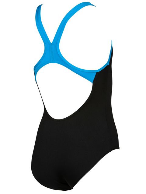 Arena Biglogo Junior Black & Blue Girls One Piece