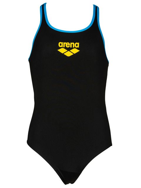 Arena Biglogo Junior Black & Blue Girls One Piece