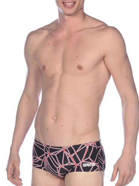 Arena Carbonics Pro Low Waist Black & Red Short