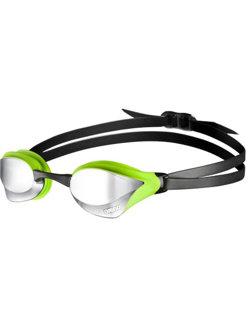 Arena Cobra Core Mirrored Goggles - Green & Black