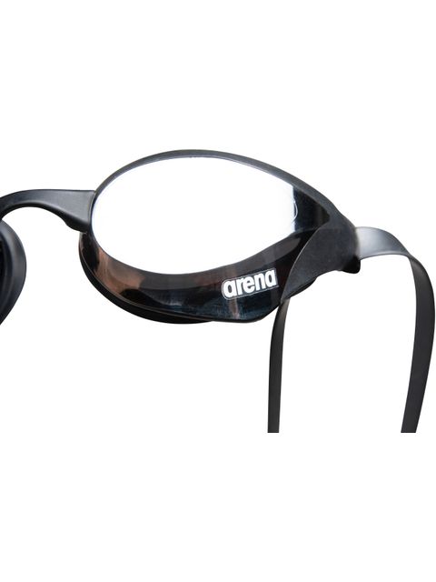 Arena Cobra Core Swipe Goggles - Silver Mirror/Black