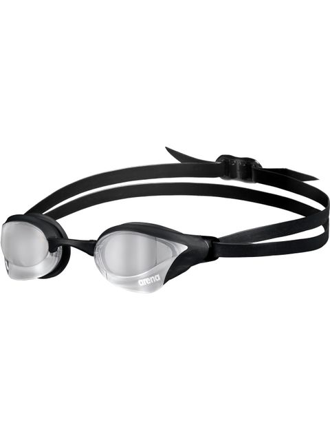Arena Cobra Core Swipe Goggles - Silver Mirror/Black