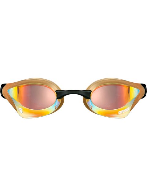Arena Cobra Core Swipe Mirror Goggles - Yellow & Gold