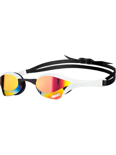 Arena Cobra Ultra Mirrored Goggles - White & Black