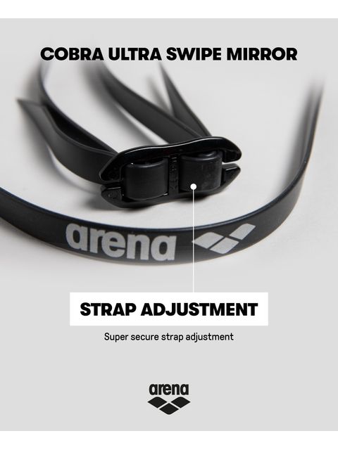 Arena Cobra Ultra Swipe Goggles - Silver Mirror/Blue