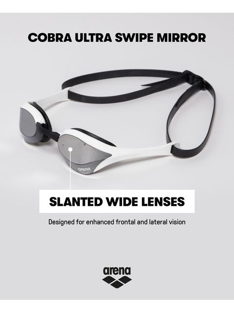 Arena Cobra Ultra Swipe Goggles - Silver Mirror/Pink
